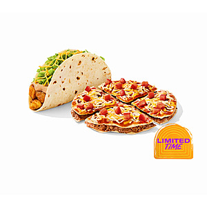 Taco Bell: Mexican Pizza and Spicy Potato Soft Taco $4 (or less) + Free Pickup (10/27 - 11/2)