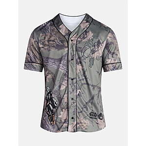 The Mandalorian Men's Baseball Jersey (Camo, limited sizes)