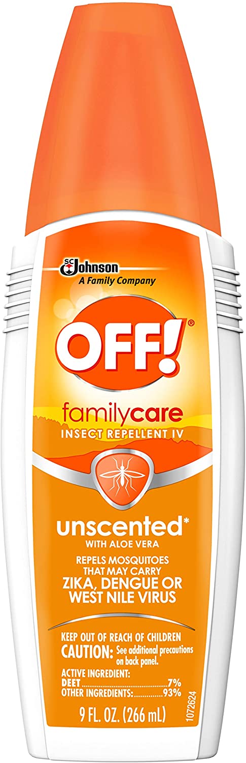 9oz OFF! Family Care Insect & Mosquito Repellent (Unscented with Aloe-Vera, 7% Deet) $2.82 @ Amazon