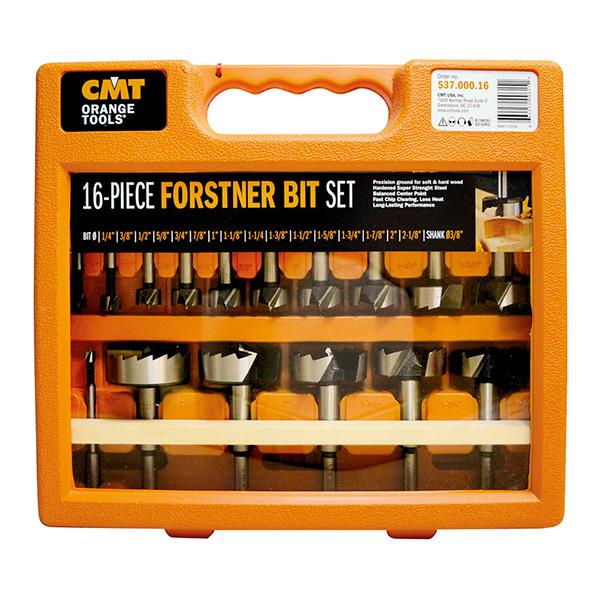 Taylor Tools CMT 537 16 Piece Forstner Bit Set 1/4" to 2-1/8" by 1/8th 3/8" Shanks $95.8