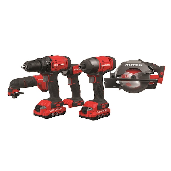 YMMV - CRAFTSMAN V20 5-Tool 20-Volt Max Power Tool Combo Kit with Soft Case (2-Batteries Included and Charger Included) $60.37