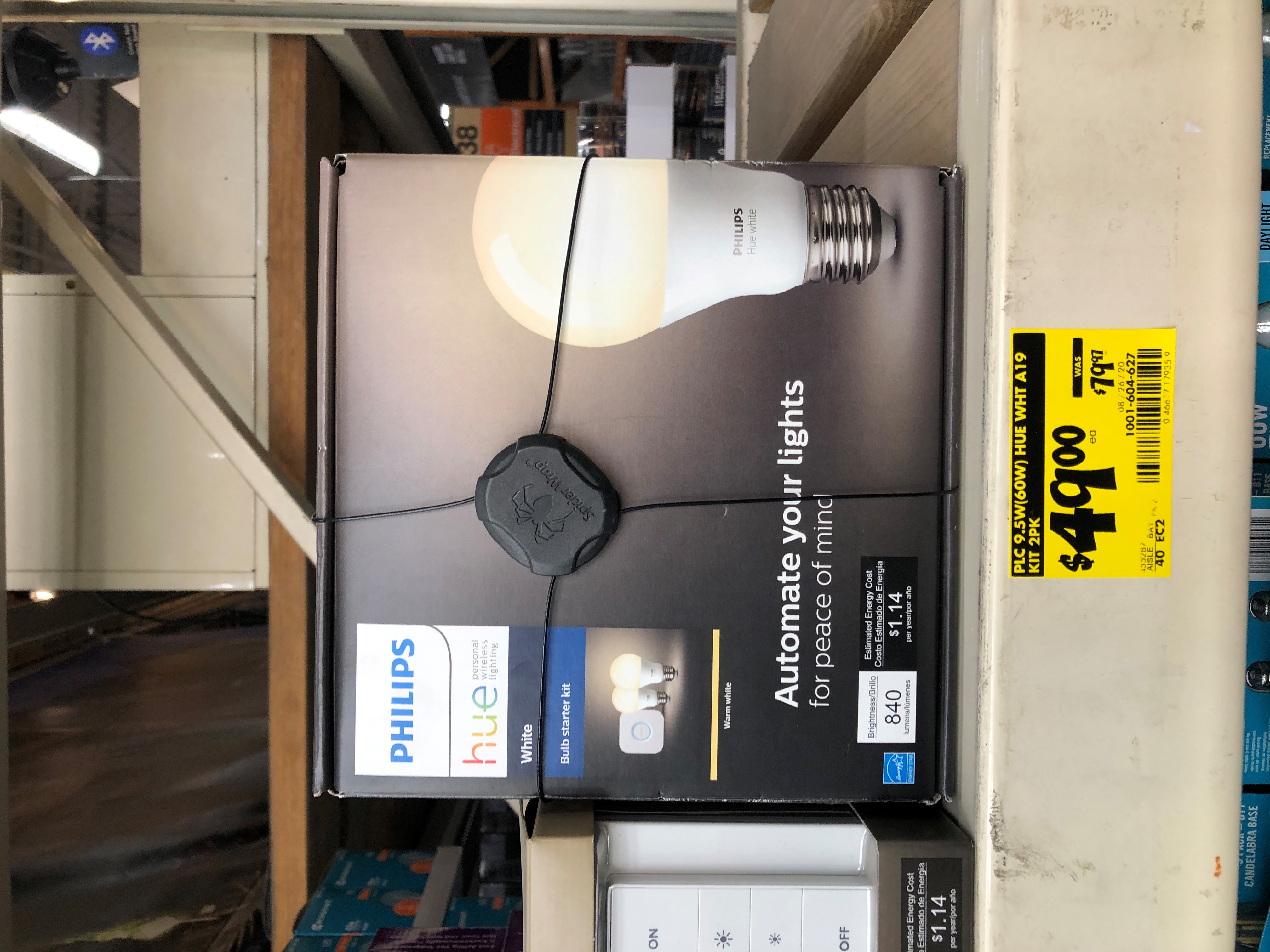 Phillips Hue White Bulb Starter Kit Clearance $49 - YMMV Home Depot