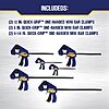 IRWIN QUICK-GRIP Clamps for Woodworking, One-Handed Bar Clamps, 6-Pack (1964749) $34.31
