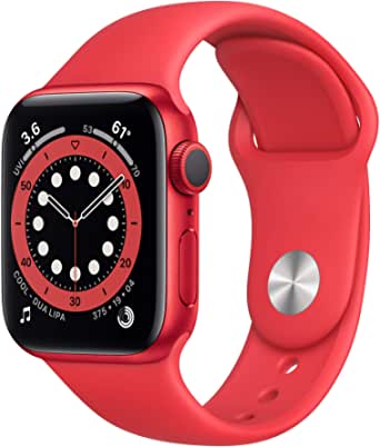 $249 - New Apple Watch Series 6 (GPS, 40mm) - (Product) RED - Aluminum Case with (Product) RED﻿ - Sport Band