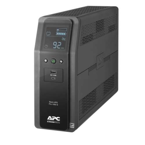 $100 APC BR1000MS Back-UPS Pro 1000VA 600 Watt BR and APC PE63 Surge Protector Bundle $99.99