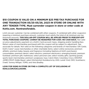 Kohl's Coupon Code: $10 Off $25 Purchase! - Couponing 101