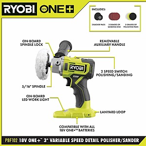 Ryobi drill store buffer attachment