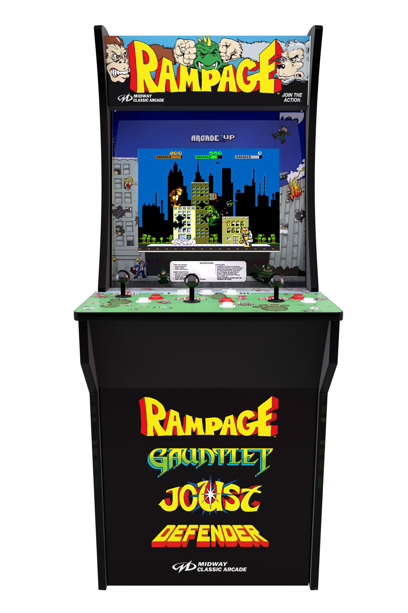 Arcade1up Video Game Arcade Machine Cabinet Pre Order Rampage