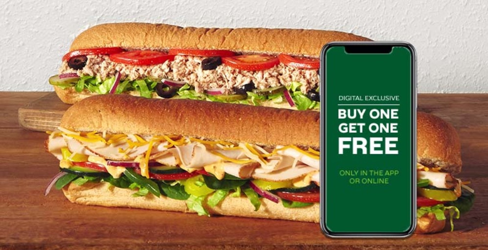 Subway Restaurant Buy One Footlong Sub Get One Footlong Sub