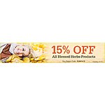 Get 15% Off on all Blessed Herbs Products