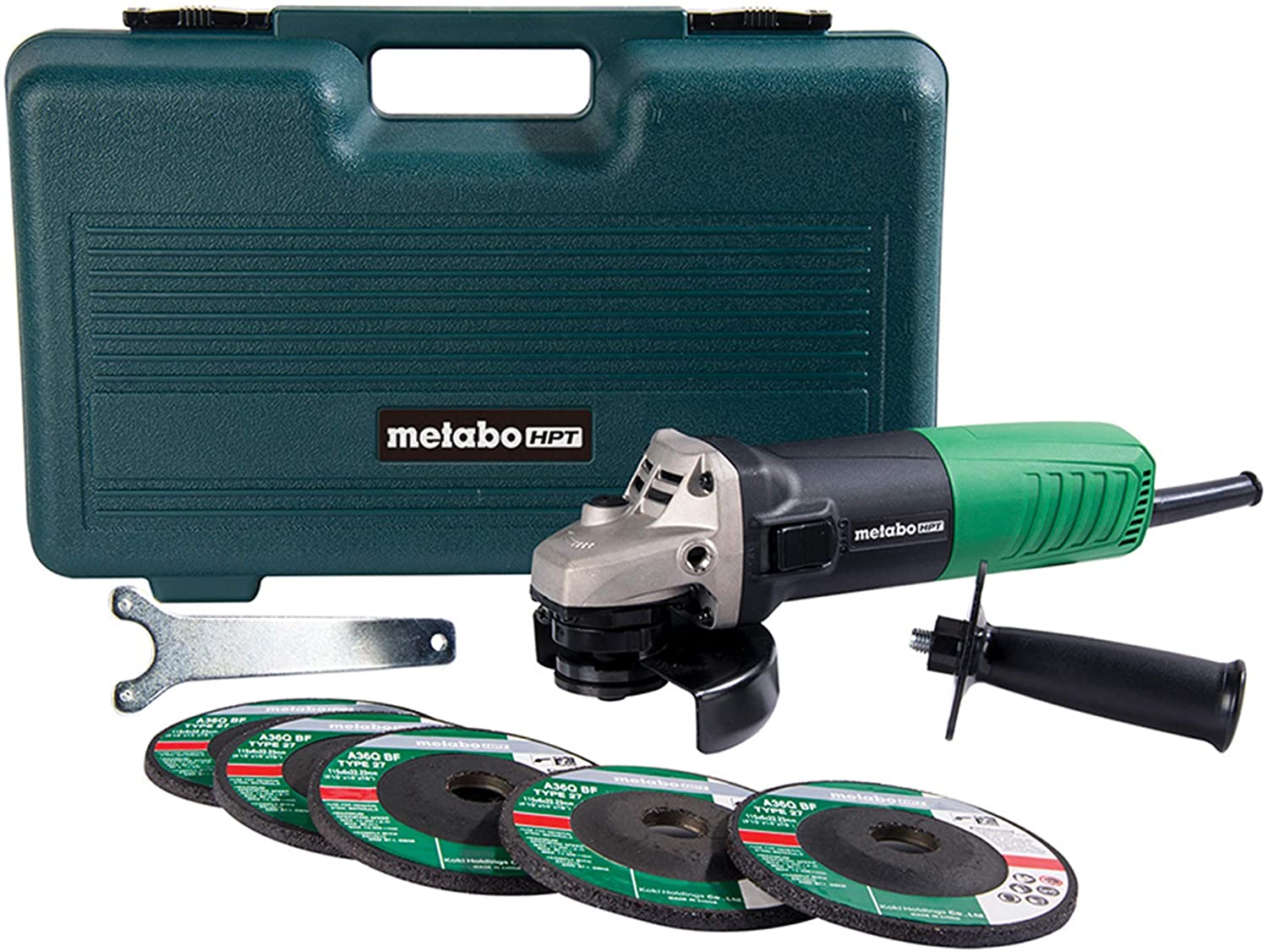Metabo HPT (Hitachi Power Tools) 4-1/2" 6-amp Angle Grinder $39 w/ FS