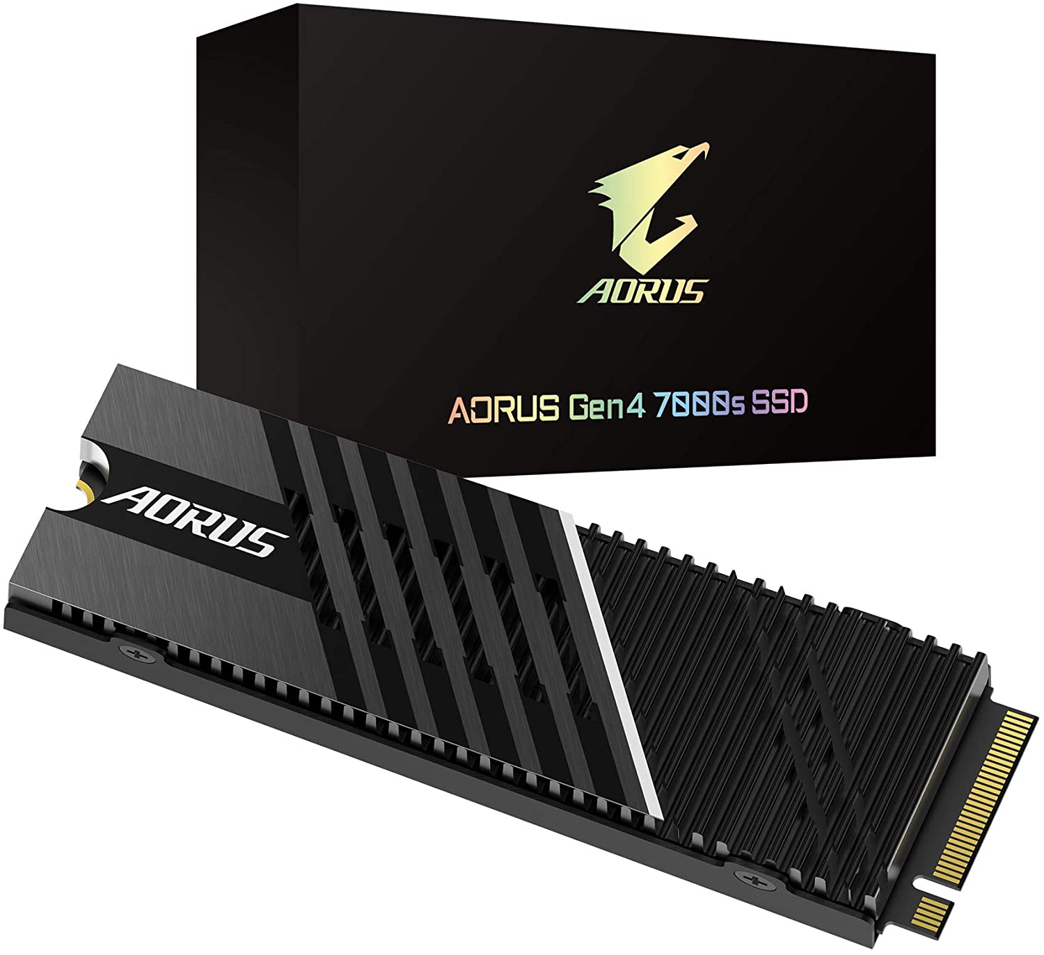 GIGABYTE AORUS SSD- GP-AG70S2TB (PS5-compatible) SSD, Gen4 7000s SSD 2TB PCIe 4.0 NVMe M.2, w/Heatsink, 3D TLC NAND $239.99