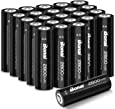 BONAI AA Rechargeable Batteries 2800mAh 1.2V Ni-MH Battery batería recargable Low Self Discharge Rechargeable Batteries 24 Pack