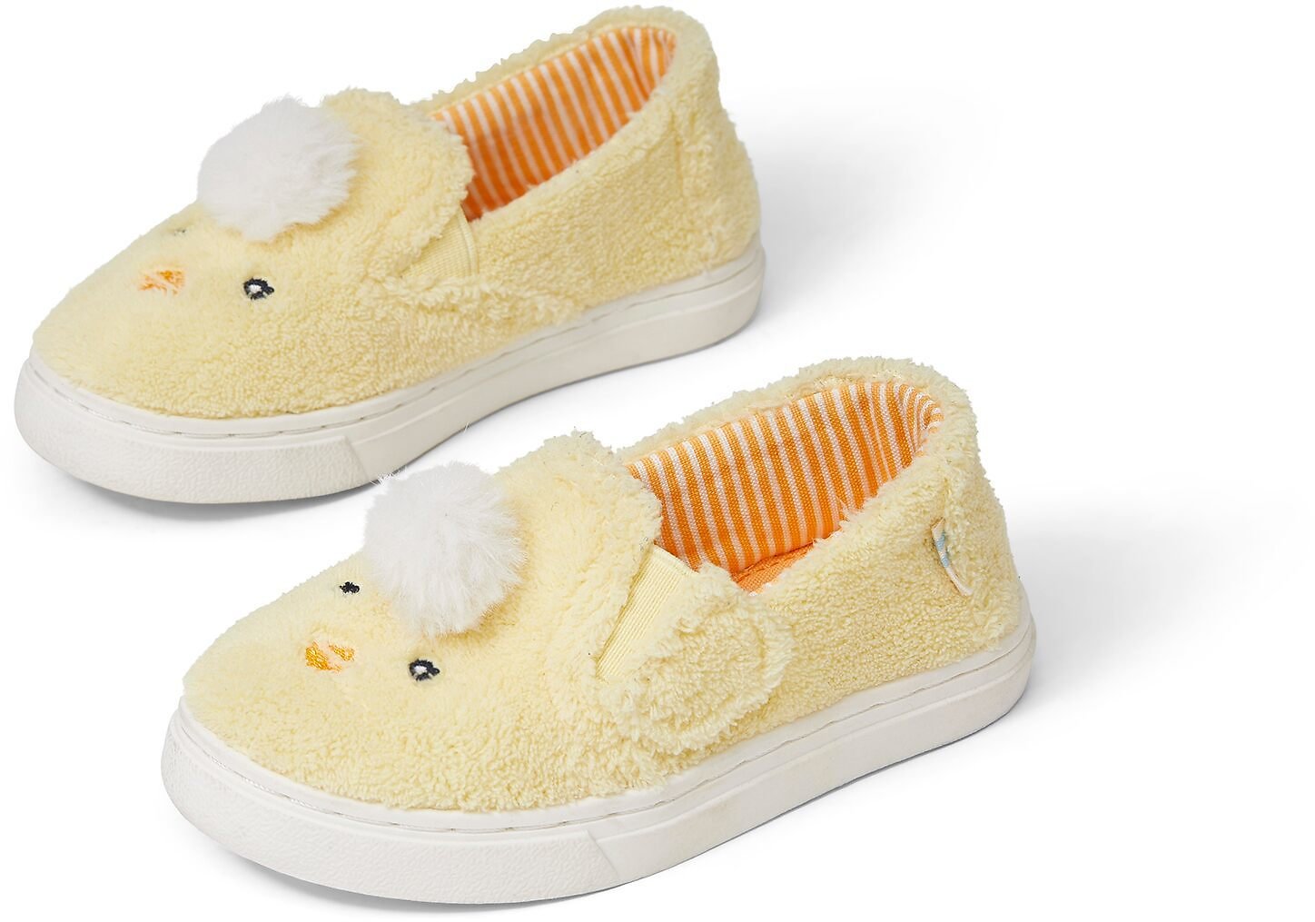 Yellow Baby Chick Terry Cloth Tiny Toms Luca Slip Ons 19 77