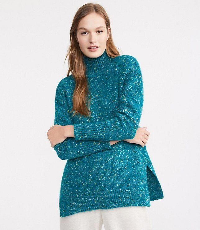 Lou & Grey Sprinkle Turtleneck Tunic Sweater $39.75