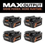 4 RIDGID 18V 6.0 Ah MAX Output Lithium-Ion Batteries. (4-Pack) AC840060PN-AC840060PN - The Home Depot $249
