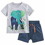 Fiream Boy's Cotton Clothing Sets T-Shirt&amp;Shorts 2 Packs from $8.99