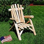Lakeland Mills Classic Cedar Log Adirondack Chair $114.99 + fs @hayneedle.com