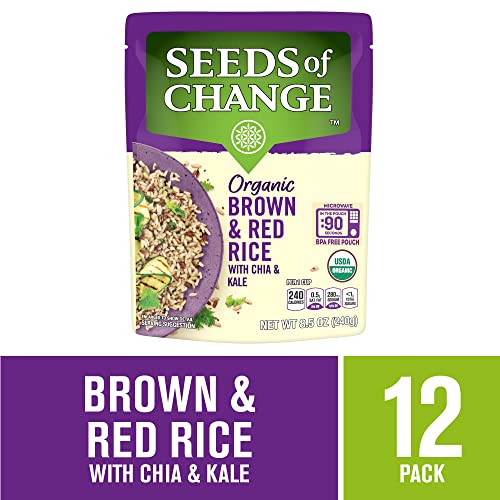 SEEDS OF CHANGE Organic Brown & Red Rice, 8.5 Ounce (Pack of 12) $16.85