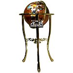 sold and shipped by amazon product in BUG price,  Floor standing gemstone globe cheaper than small table top and with free shipping $137.06