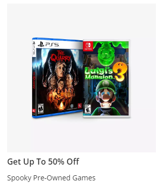 Up to 50% Off Over 200+ Pre-Owned Spooky Games @ GameStop
