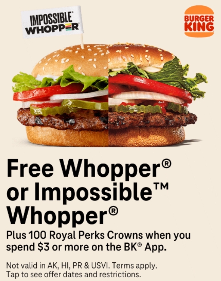 T-Mobile Customers 06/28/22: BK Free Whopper*, 6-Month USA Today digital subscription, $25 sign-up reward to Robinhood