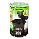 Buy 1 Ekobrew K-cup for Keurig 2.0 and 1.0 Brewers get cleaning tablets(8.99 Value) free at Amazon