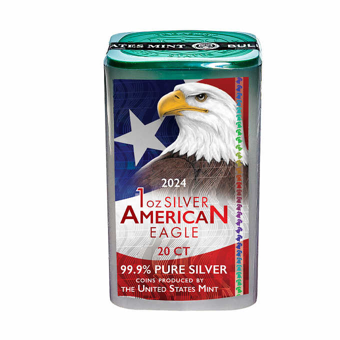 Costco Members 2024 1 Oz American Eagle Silver Coin 20 count 539 99