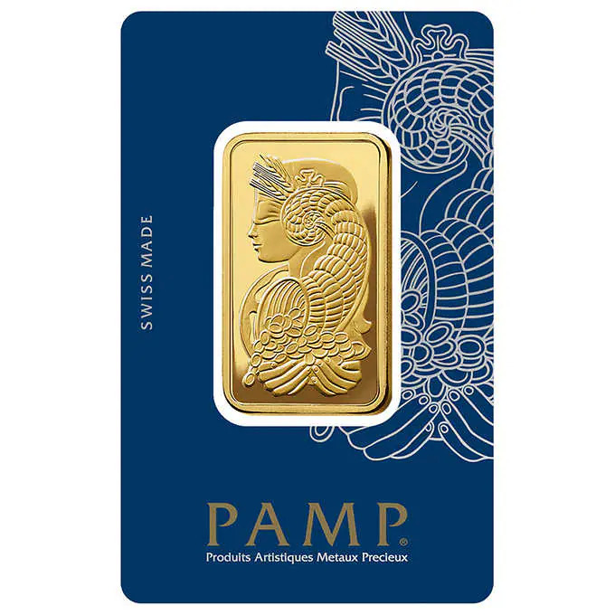 Costco Members: 1 oz Gold Bar PAMP Suisse Lady Fortuna Veriscan (New In Assay) $2449.99