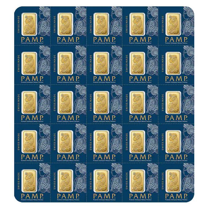 Costco Members: 25 Gram Pamp Suisse Lady Fortuna Multigram Gold Bar Veriscan (New in Assay) $2049.99
