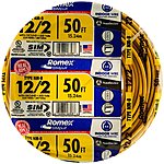 50' Southwire 12/2 w/ Ground Romex SIMpull Indoor Electrical Wire (Type NM-B) $27.25 + Free Shipping