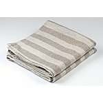 BLESS LINEN Jacquard Striped Pure Linen Flax Hand Kitchen Towel 2-Pack, Grey/White - Regular price $ 32.99   - Sale price $ 14.99