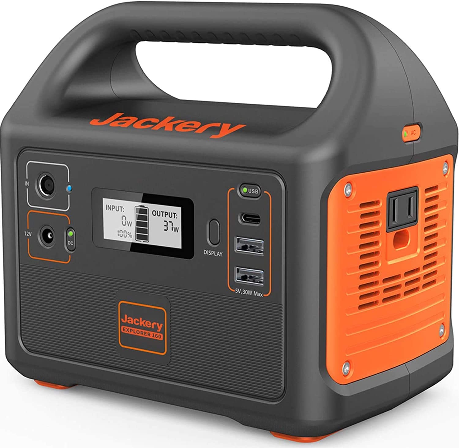 Jackery Portable Power Station Explorer 160, 167Wh Lithium Battery Solar Generator  Amazon Prime Day Lighting Deal! Extra Savings $111.99 20% off total! Backup Power Supply