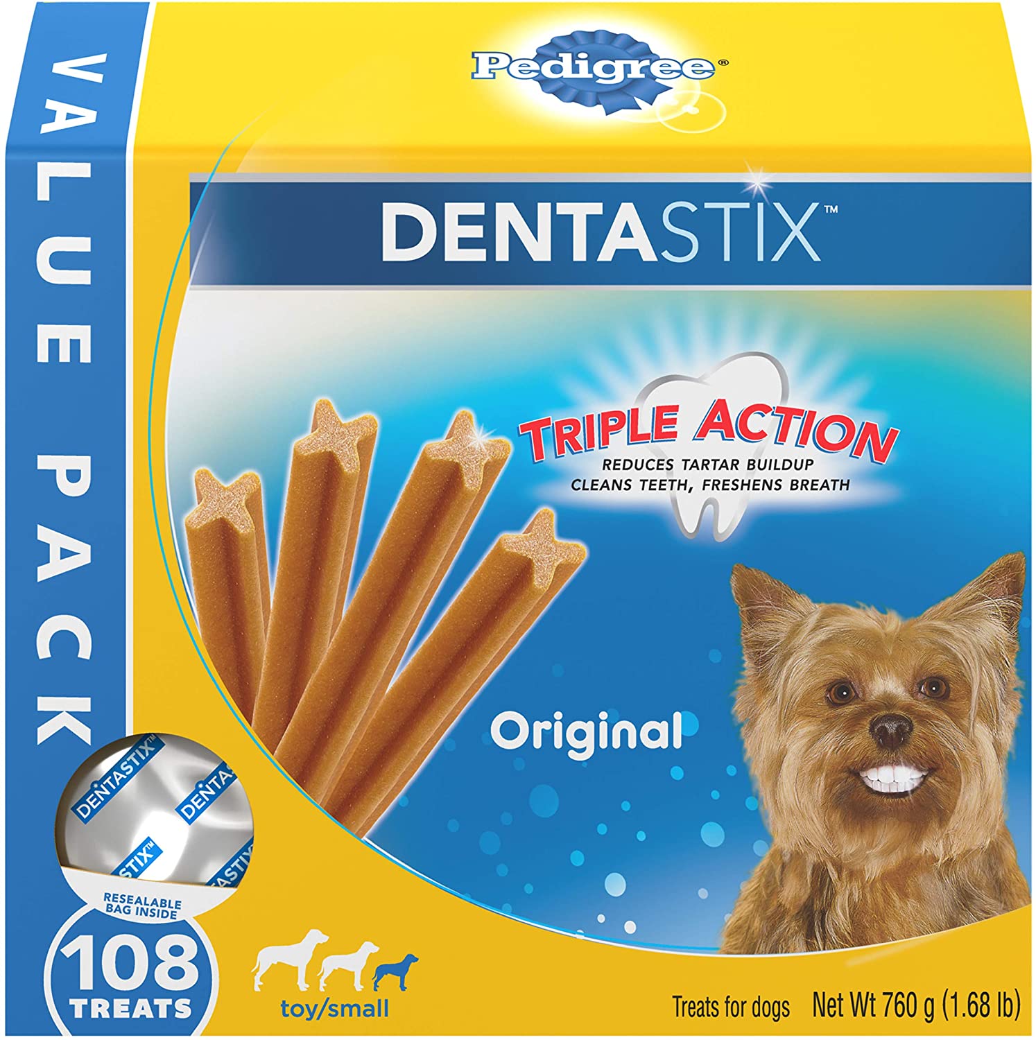 Pedigree DENTASTIX Adult & Puppy Toy/Small Treats for Dogs 5-20lbs. EXTRA $5.00 Coupon Off Before S&S $9.03 Shipped amazon Prime