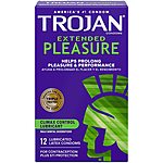 Trojan Extended Climax Control Condoms with Delay Lubricant, 12 Count (Pack of 1) $4.99 Shipped Amazon Prime Lowest Price can add to S&amp;S as well  55% off