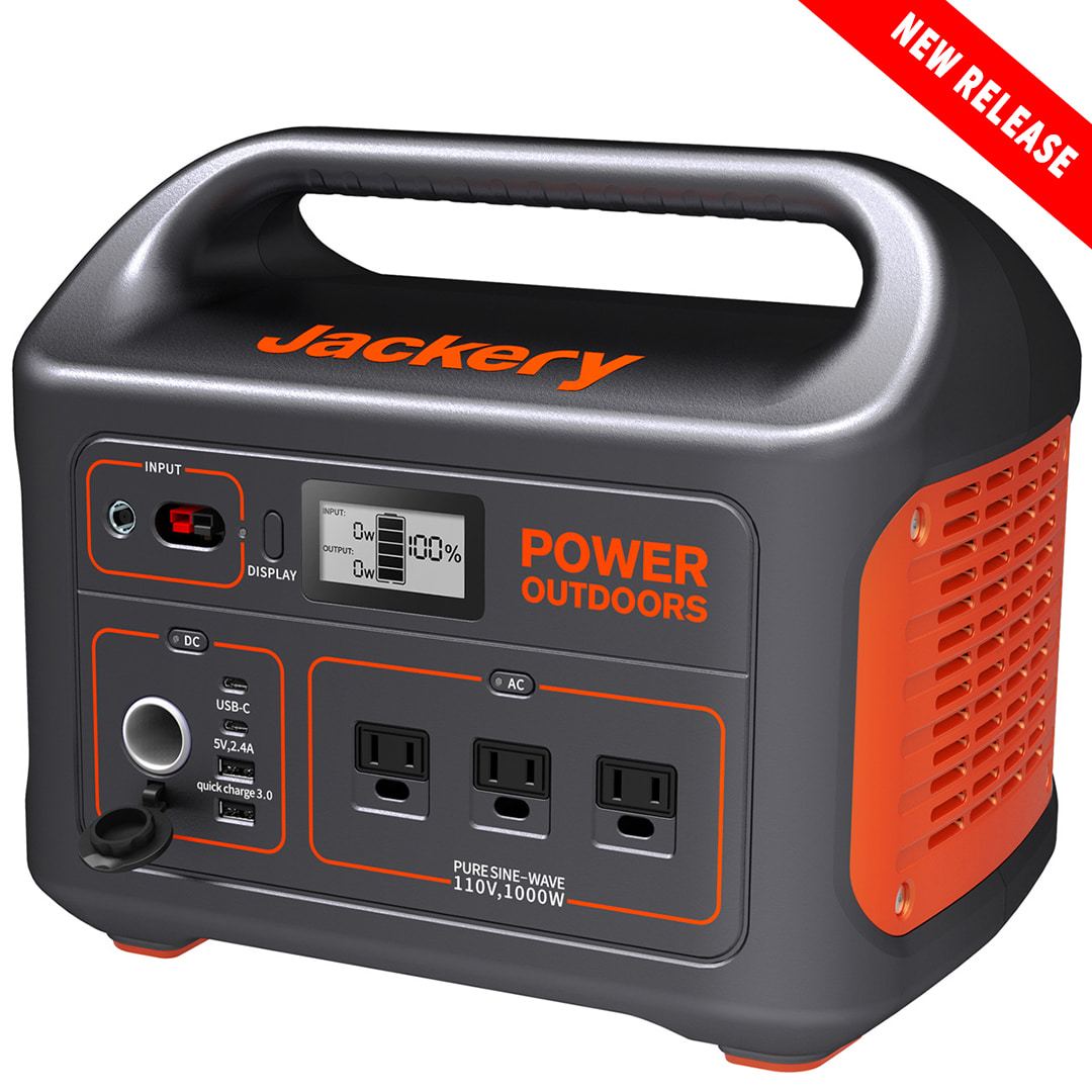 Jackery Portable Power Station Explorer 1000 With 3x110v 1000w Ac Outlets For Outdoor Rv Van Camping Emergency Fathers Day 100 Off Amazon Prime
