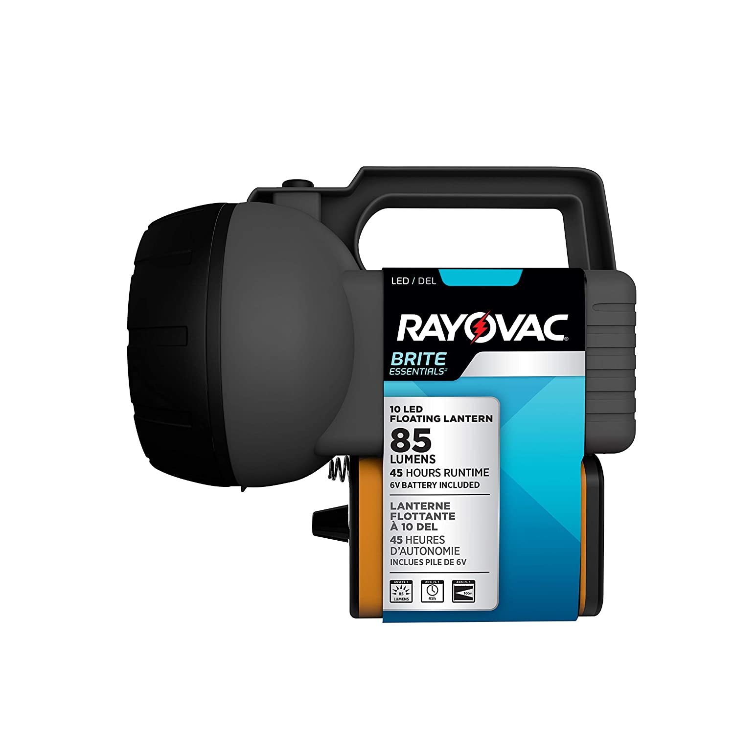 RAYOVAC Floating LED Lantern Flashlight, 6V Battery Included, Superb Battery Life, Floats For Easy Water Recovery, Emergency Light $4.92 Shipped Prime 50% off
