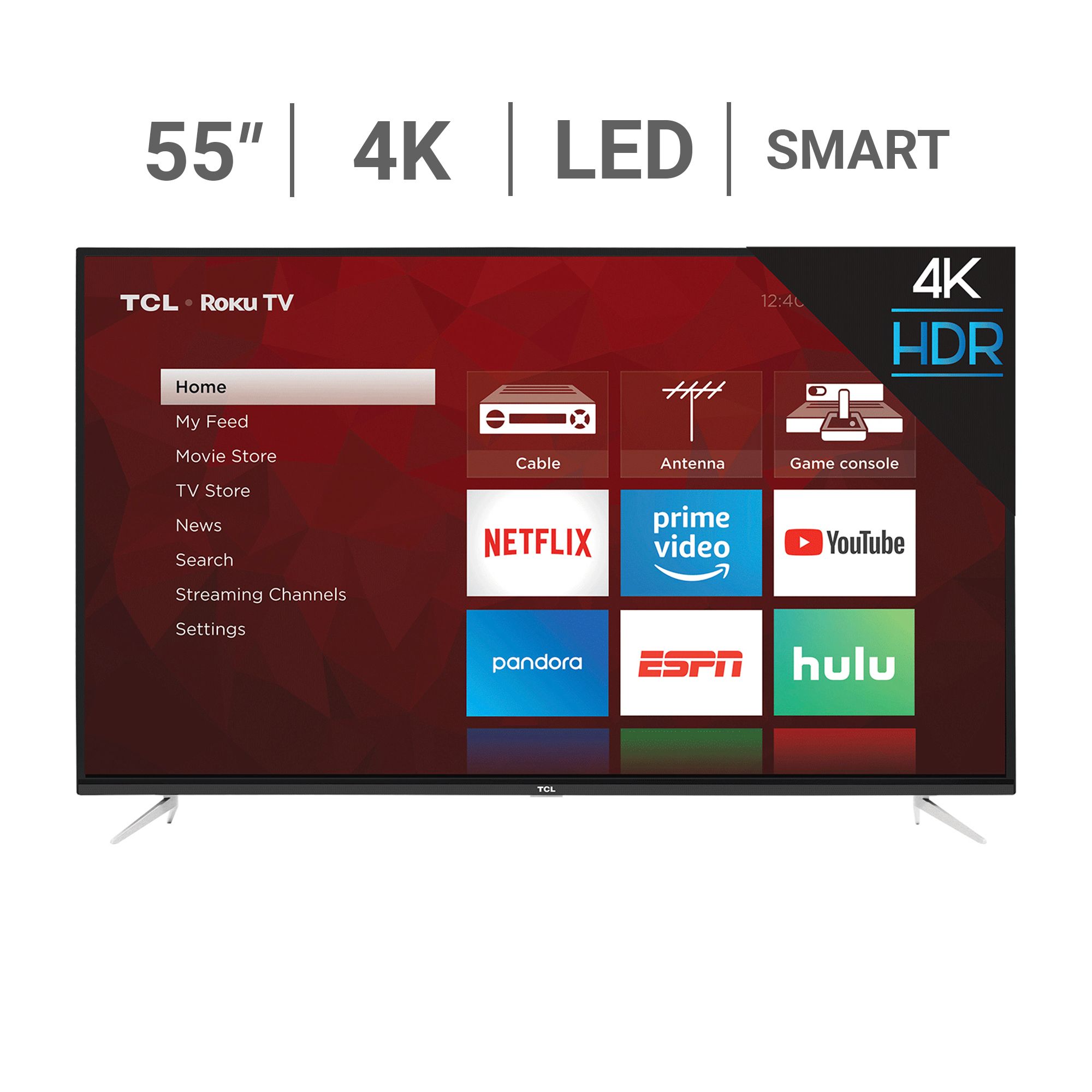TCL 55" 4 Series HDR 4K UHD Smart TV - 55S423 $279.99 Free Shipping Bjs.com and In Store Pickup