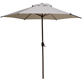 Grand Patio 9 Ft Enhanced Aluminum Patio Umbrella Uv Protected Outdoor Umbrella With Auto Crank And Push Button Tilt Not Prime 50 Off Amazon 29 99 Or Cheaper Shipped