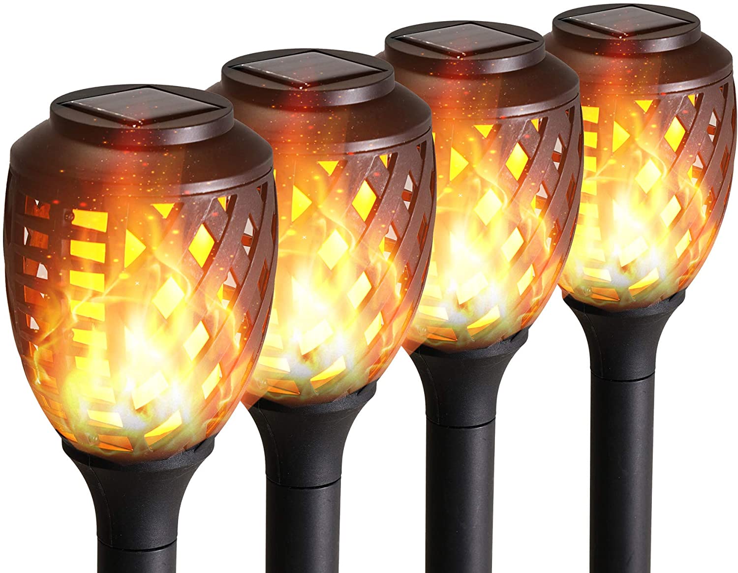 Grand Patio Solar Lights Upgraded Waterproof Flickering Flames Security Torch Light Outdoor Solar Spotlights Landscape Decoration Dusk to Dawn, Amazon 50% off $12.99 Shipped