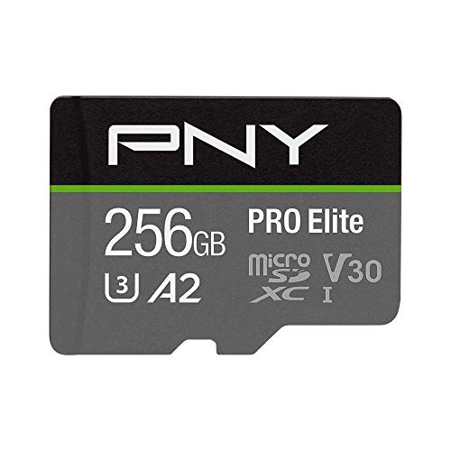 PNY 256GB PRO Elite Class 10 U3 V30 microSDXC Flash Memory Card $16.98 @ Amazon