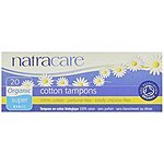 Natracare Organic All Cotton Tampons, Non-Applicator, Super, 20-Count Boxes (Pack of 12) as low as $8.58 w/ S&amp;S