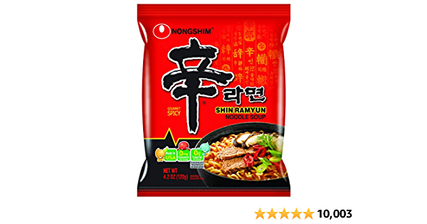 Nongshim Shin Ramyun Noodle (Pack of 20) $15.21 Amazon