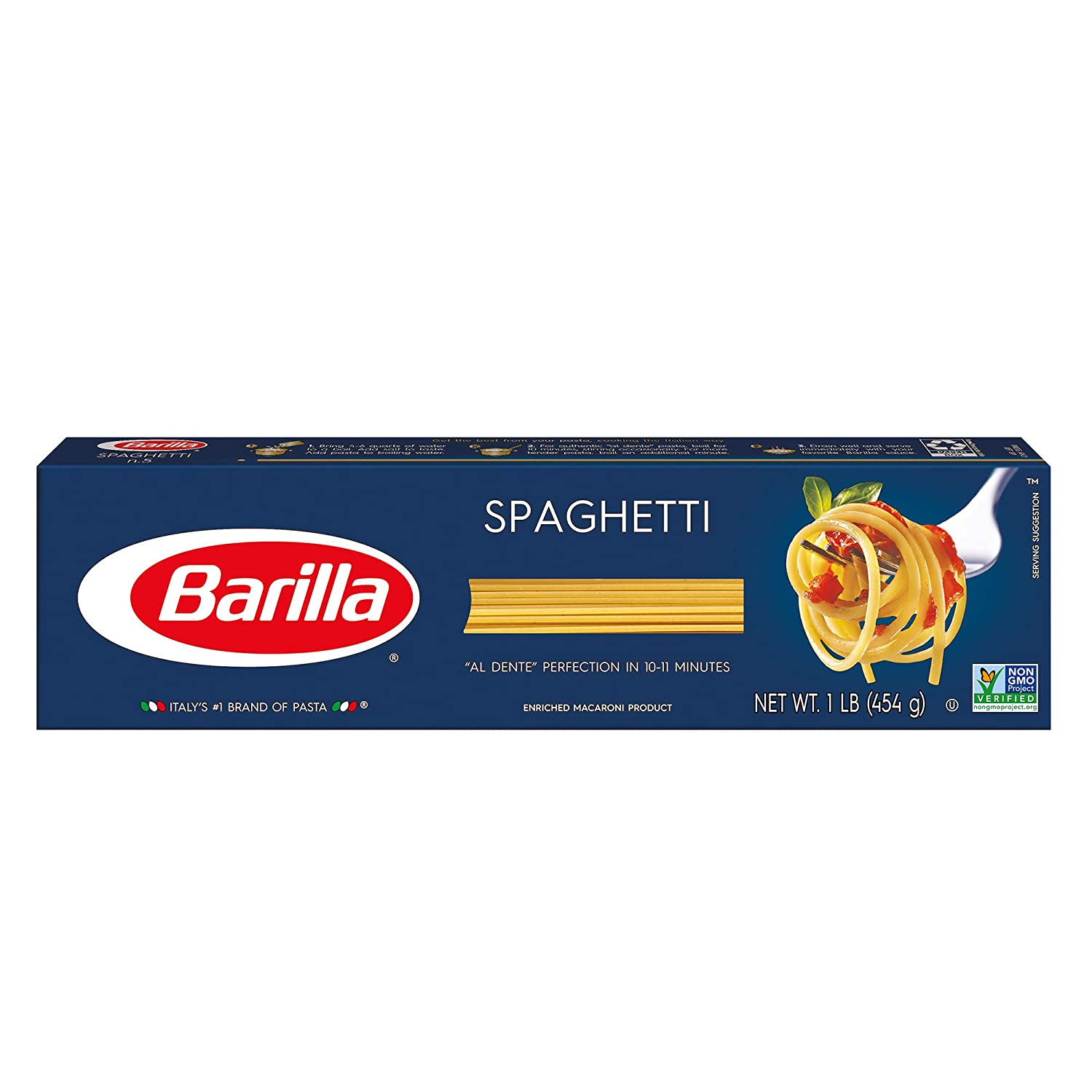 BARILLA Blue Box Spaghetti Pasta, 16 oz. Boxes (Pack of 8) $7.6 Amazon S&S