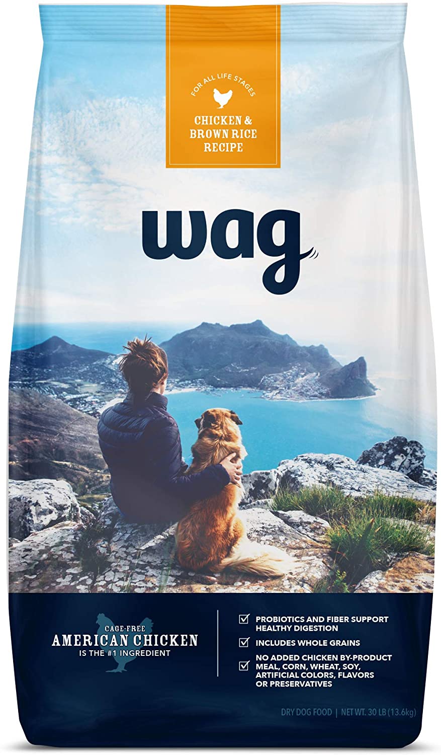 Wag Dog Food Amazon's Brand 30 LB Bag 40% Coupon + Subscribe & Save Discount $22.22
