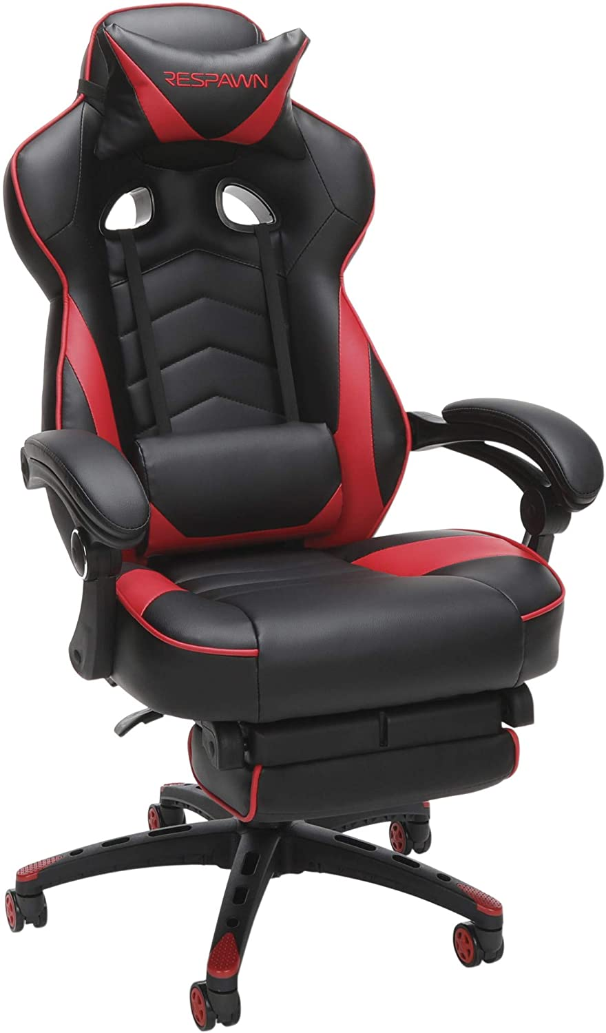 Amazon.com: RESPAWN 110 Racing Style Gaming Chair, Reclining Ergonomic Chair with Footrest, in Red : Home & Kitchen $119.62