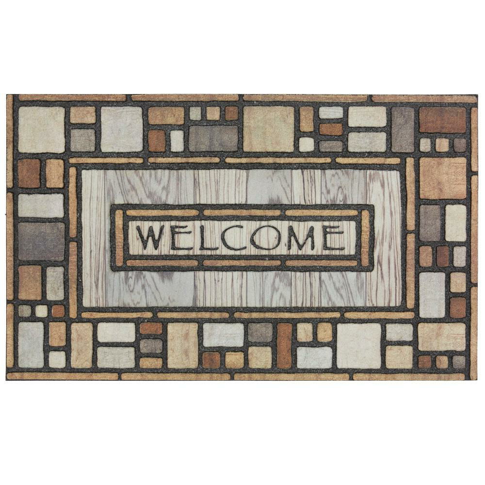Mohawk Home Welcome Drifted Nature 23 in. x 35 in. Doorscapes Estate Mat-479725 - The Home Depot $18.91