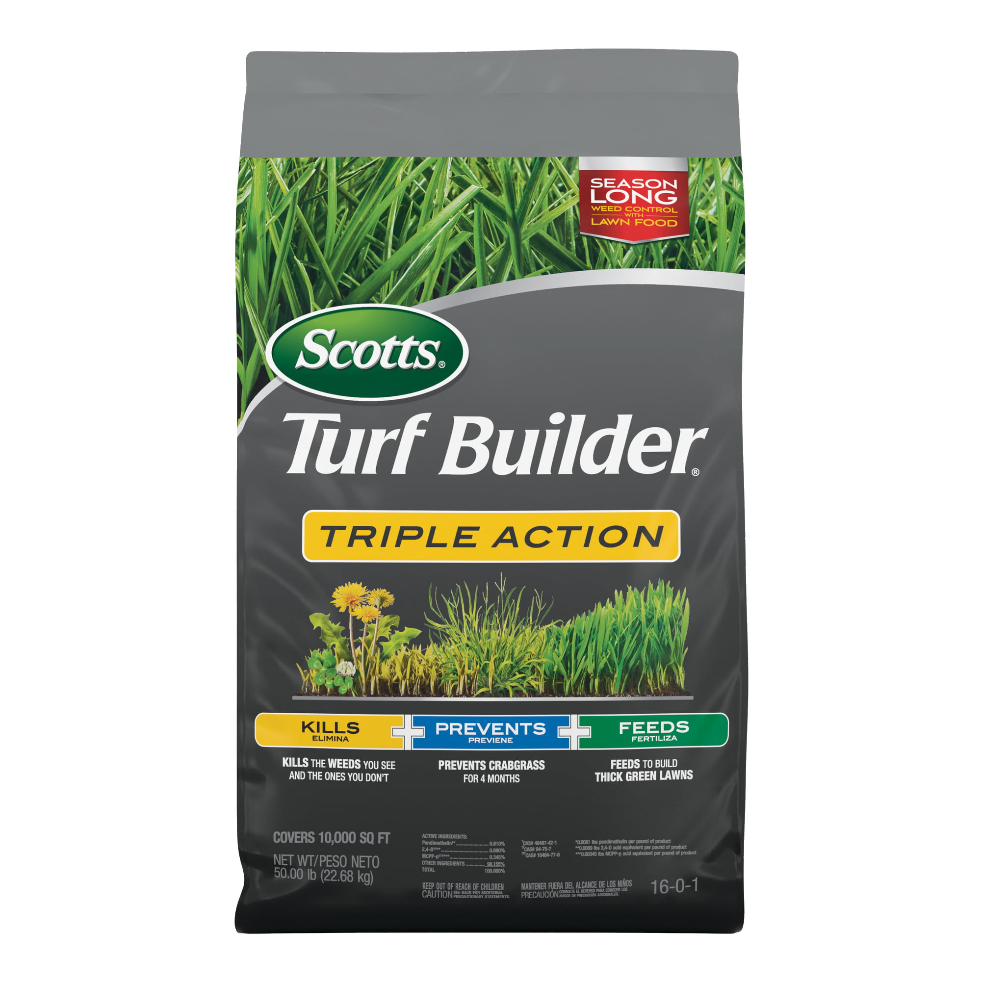 YMMV: Scotts Turf Builder Triple Action, 50 lbs., 10,000 sq. ft. -Walmart In Store Only $15- $20