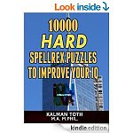 Free Kindle Puzzle Games 8/14 (10000 Spellrex &amp; 12000 Word Scramble to Improve IQ, 500 Word Snake, Lapple Puzzle Bk1, Puzzle for Pts w/Alzheimers, Sports &amp; Baseball Trivia) + More!