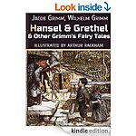&quot;Hansel And Grethel And Other Grimm's Fairy Tales (59 tales) (Illustrated) 365 pgs, &quot;49 Ways to Steal the Cookie Jar&quot; &quot;Zombie Party Ideas for Kids&quot; + [Kindle] (Childrens)